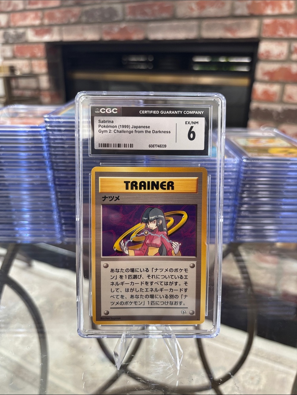 CGC 6 Sabrina Pokemon Japanese Gym 2 Challenge from the Darkness